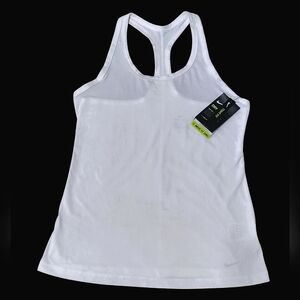 NWT Nike Dri Fit White Racerback Training Running Tank Top Size Medium
